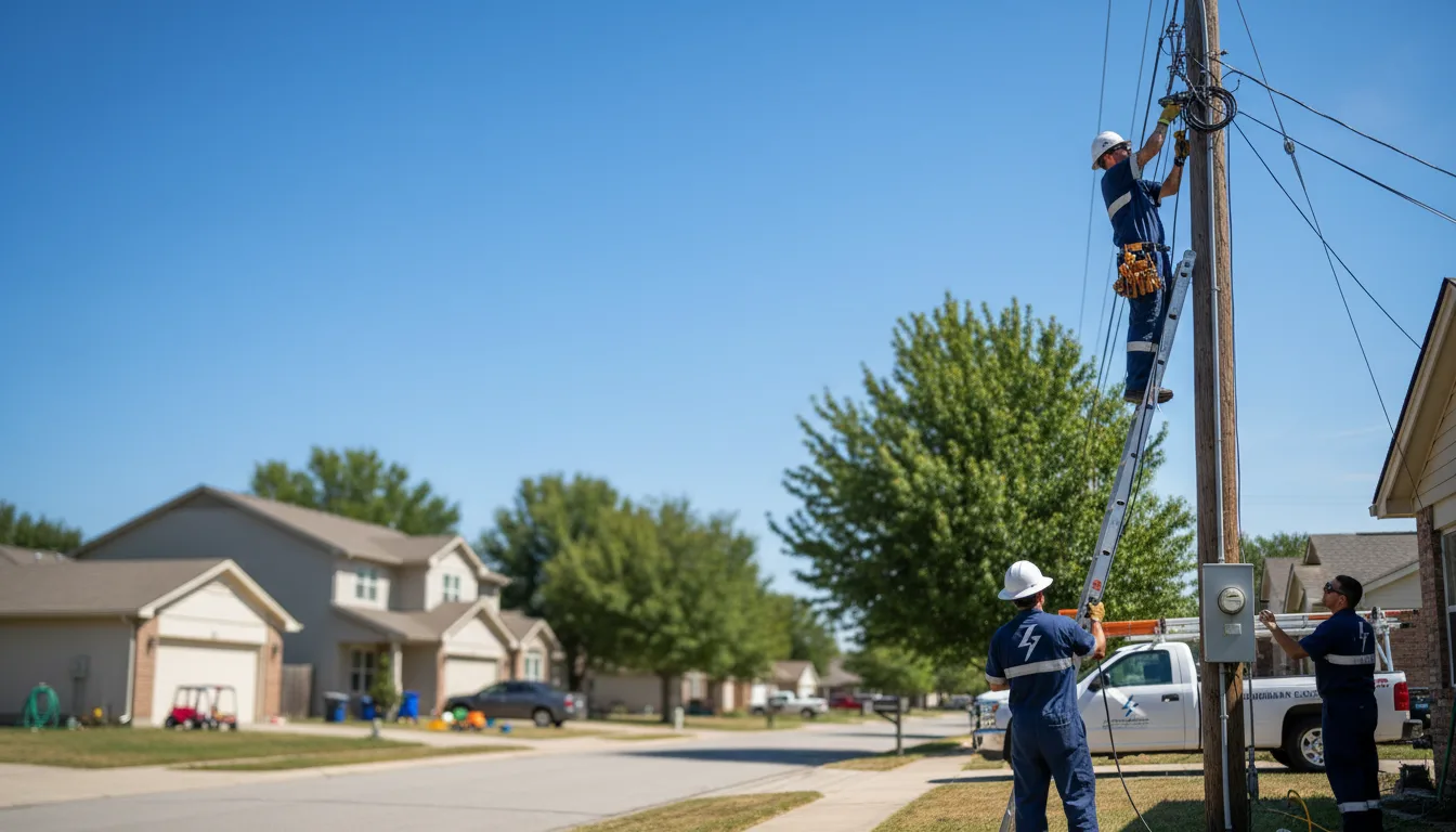 Residential electrician providing installation services in Meriden, IA
